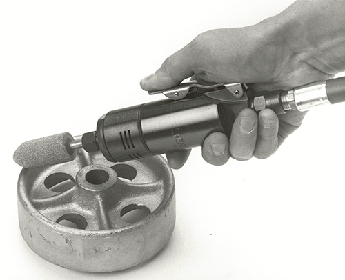 4125AGLS Die grinder in action.